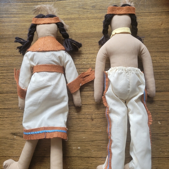 Overly-Raker vintage native American dolls - Picture 5 of 7